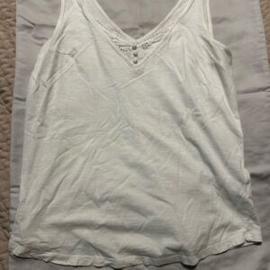 Maurices Cream V-Neck Tank Top